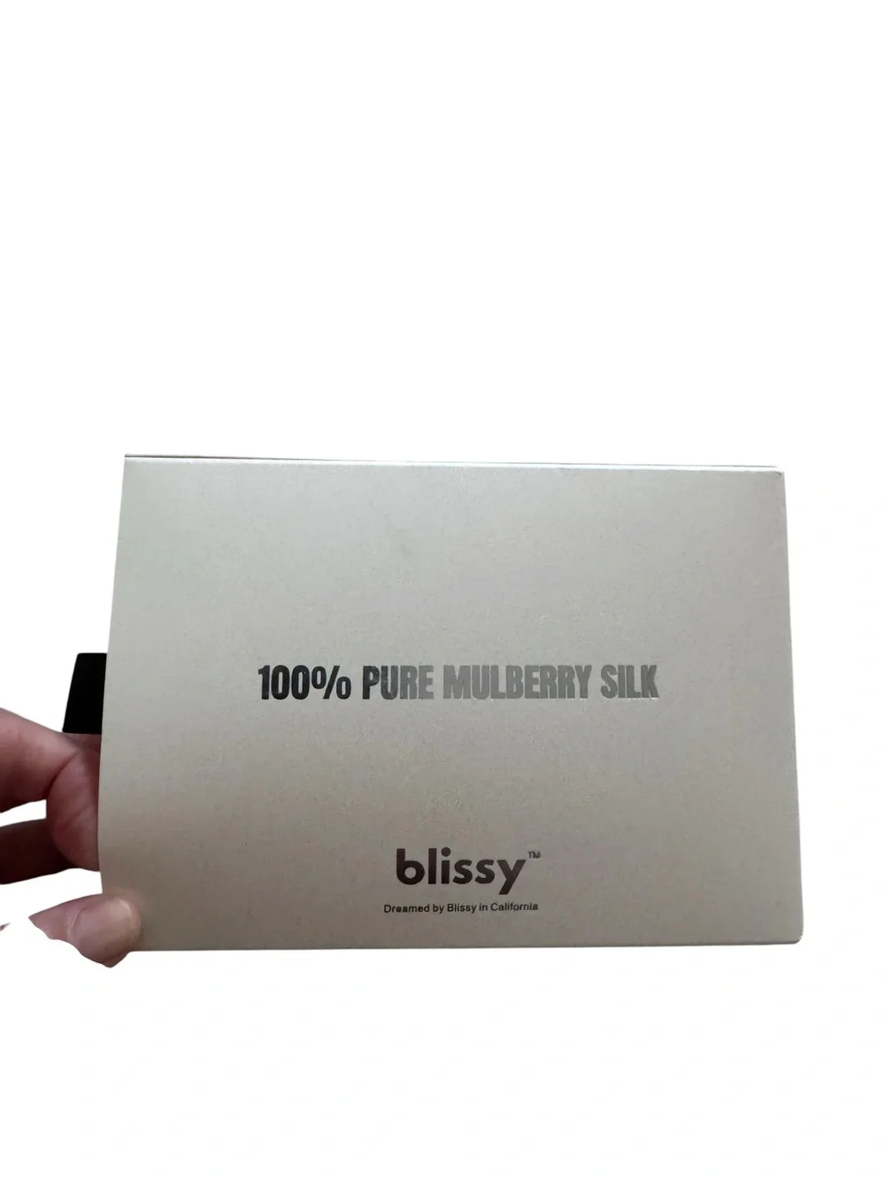 Blissy White Silk Pillowcase - Luxurious Smooth Sleep